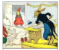 An illustration from UNCLE WIGGILY' S SNOW MAN -Bk 2- By HOWARD GARIS - GUNSTON CLASSICS (1919)