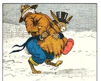 An illustration from UNCLE WIGGILY' S SNOW MAN -Bk 2- By HOWARD GARIS - GUNSTON CLASSICS (1919)