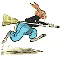 An illustration from UNCLE WIGGILY' S VISIT TO THE FARM - Bk8- By HOWARD R. GARIS - GUNSTON CASSICS (1919)