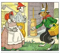 An illustration from UNCLE WIGGILY' S VISIT TO THE FARM - Bk8- By HOWARD R. GARIS - GUNSTON CASSICS (1919)