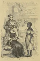 An illustration from Uncle Tom's cabin, or, Negro life in the slave states of America, with fifty splendid engravings (1852)