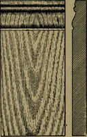 An illustration from Universal design book : containing official list prices of sash, doors and blinds ... official list prices of head, corner and base blocks ... official moulding book ... official list: window glass .. (1908)