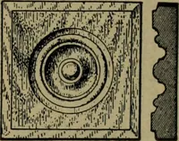 An illustration from Universal design book : containing official list prices of sash, doors and blinds ... official list prices of head, corner and base blocks ... official moulding book ... official list: window glass .. (1908)