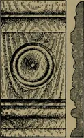An illustration from Universal design book : containing official list prices of sash, doors and blinds ... official list prices of head, corner and base blocks ... official moulding book ... official list: window glass .. (1908)