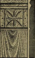 An illustration from Universal design book : containing official list prices of sash, doors and blinds ... official list prices of head, corner and base blocks ... official moulding book ... official list: window glass .. (1908)