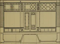 An illustration from Universal design book : containing official list prices of sash, doors and blinds ... official list prices of head, corner and base blocks ... official moulding book ... official list: window glass .. (1908)