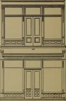 Picture 218 of 1018 from Universal design book : containing official list prices of sash, doors and blinds ... official list prices of head, corner and base blocks ... official moulding book ... official list: window glass .. (1908), leaf 123