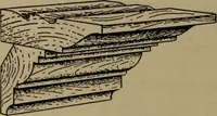 An illustration from Universal design book : containing official list prices of sash, doors and blinds ... official list prices of head, corner and base blocks ... official moulding book ... official list: window glass .. (1908)