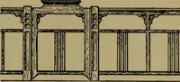 An illustration from Universal design book : containing official list prices of sash, doors and blinds ... official list prices of head, corner and base blocks ... official moulding book ... official list: window glass .. (1908)
