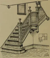 An illustration from Universal design book : containing official list prices of sash, doors and blinds ... official list prices of head, corner and base blocks ... official moulding book ... official list: window glass .. (1908)
