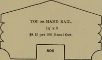 Picture 312 of 1018 from Universal design book : containing official list prices of sash, doors and blinds ... official list prices of head, corner and base blocks ... official moulding book ... official list: window glass .. (1908), leaf 180