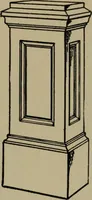 An illustration from Universal design book : containing official list prices of sash, doors and blinds ... official list prices of head, corner and base blocks ... official moulding book ... official list: window glass .. (1908)