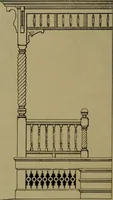 An illustration from Universal design book : containing official list prices of sash, doors and blinds ... official list prices of head, corner and base blocks ... official moulding book ... official list: window glass .. (1908)