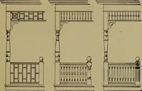 An illustration from Universal design book : containing official list prices of sash, doors and blinds ... official list prices of head, corner and base blocks ... official moulding book ... official list: window glass .. (1908)