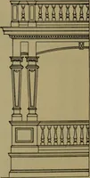 An illustration from Universal design book : containing official list prices of sash, doors and blinds ... official list prices of head, corner and base blocks ... official moulding book ... official list: window glass .. (1908)