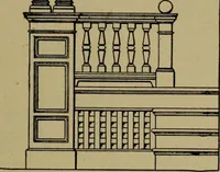 An illustration from Universal design book : containing official list prices of sash, doors and blinds ... official list prices of head, corner and base blocks ... official moulding book ... official list: window glass .. (1908)