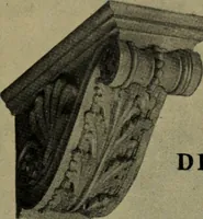 An illustration from Universal design book : containing official list prices of sash, doors and blinds ... official list prices of head, corner and base blocks ... official moulding book ... official list: window glass .. (1908)