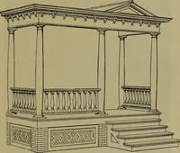 An illustration from Universal design book : containing official list prices of sash, doors and blinds ... official list prices of head, corner and base blocks ... official moulding book ... official list: window glass .. (1908)