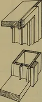 An illustration from Universal design book : containing official list prices of sash, doors and blinds ... official list prices of head, corner and base blocks ... official moulding book ... official list: window glass .. (1908)