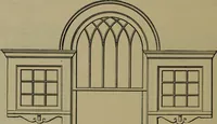 An illustration from Universal design book : containing official list prices of sash, doors and blinds ... official list prices of head, corner and base blocks ... official moulding book ... official list: window glass .. (1908)
