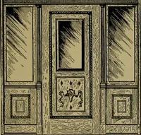 An illustration from Universal design book : containing official list prices of sash, doors and blinds ... official list prices of head, corner and base blocks ... official moulding book ... official list: window glass .. (1908)