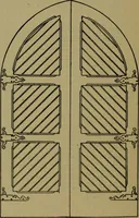 An illustration from Universal design book : containing official list prices of sash, doors and blinds ... official list prices of head, corner and base blocks ... official moulding book ... official list: window glass .. (1908)