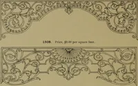 An illustration from Universal design book : containing official list prices of sash, doors and blinds ... official list prices of head, corner and base blocks ... official moulding book ... official list: window glass .. (1908)