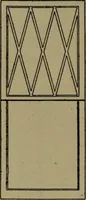 An illustration from Universal design book : containing official list prices of sash, doors and blinds ... official list prices of head, corner and base blocks ... official moulding book ... official list: window glass .. (1908)