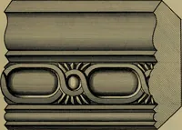 An illustration from Universal design book : containing official list prices of sash, doors and blinds ... official list prices of head, corner and base blocks ... official moulding book ... official list: window glass .. (1908)