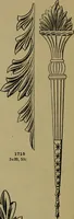 An illustration from Universal design book : containing official list prices of sash, doors and blinds ... official list prices of head, corner and base blocks ... official moulding book ... official list: window glass .. (1908)