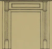 An illustration from Universal design book : containing official list prices of sash, doors and blinds ... official list prices of head, corner and base blocks ... official moulding book ... official list: window glass .. (1908)