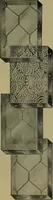 An illustration from Universal design book : containing official list prices of sash, doors and blinds ... official list prices of head, corner and base blocks ... official moulding book ... official list: window glass .. (1908)