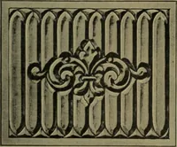 An illustration from Universal design book : containing official list prices of sash, doors and blinds ... official list prices of head, corner and base blocks ... official moulding book ... official list: window glass .. (1908)