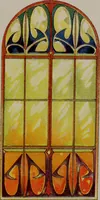 An illustration from Universal design book : containing official list prices of sash, doors and blinds ... official list prices of head, corner and base blocks ... official moulding book ... official list: window glass .. (1908)