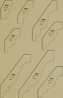 An illustration from Universal design book : containing official list prices of sash, doors and blinds ... official list prices of head, corner and base blocks ... official moulding book ... official list: window glass .. (1908)