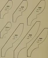 An illustration from Universal design book : containing official list prices of sash, doors and blinds ... official list prices of head, corner and base blocks ... official moulding book ... official list: window glass .. (1908)
