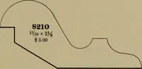 An illustration from Universal design book : containing official list prices of sash, doors and blinds ... official list prices of head, corner and base blocks ... official moulding book ... official list: window glass .. (1908)