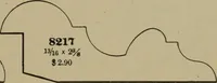 An illustration from Universal design book : containing official list prices of sash, doors and blinds ... official list prices of head, corner and base blocks ... official moulding book ... official list: window glass .. (1908)