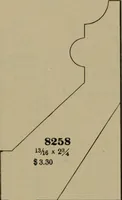 An illustration from Universal design book : containing official list prices of sash, doors and blinds ... official list prices of head, corner and base blocks ... official moulding book ... official list: window glass .. (1908)