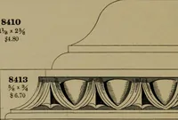 An illustration from Universal design book : containing official list prices of sash, doors and blinds ... official list prices of head, corner and base blocks ... official moulding book ... official list: window glass .. (1908)