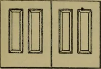 An illustration from Universal design book : containing official list prices of sash, doors and blinds ... official list prices of head, corner and base blocks ... official moulding book ... official list: window glass .. (1908)