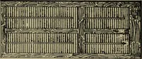 An illustration from Universal design book : containing official list prices of sash, doors and blinds ... official list prices of head, corner and base blocks ... official moulding book ... official list: window glass .. (1908)