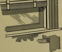 An illustration from Universal design book : containing official list prices of sash, doors and blinds ... official list prices of head, corner and base blocks ... official moulding book ... official list: window glass .. (1908)