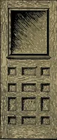 An illustration from Universal design book : containing official list prices of sash, doors and blinds ... official list prices of head, corner and base blocks ... official moulding book ... official list: window glass .. (1908)