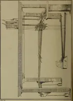 An illustration from [Un metier de fabrique, avec la dénomination des diverses objects nécessaires à la fabrication de l'étoffe (1835)