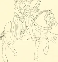 An illustration from Untersuchungen zur Geschichte der Wand- und Deckenmalerei in der Schweiz, vom 9. bis zum Anfang des 16. Jahrhunderts (1906)