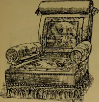 An illustration from Upholstery, with numerous engravings and diagrams; (1904)