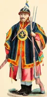 An illustration from Usi e costumi sociali, politici e religiosi di tutti i popoli del mondo : da documenti autentici e dai viaggi migliori e più recenti (1844)