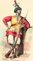 An illustration from Usi e costumi sociali, politici e religiosi di tutti i popoli del mondo : da documenti autentici e dai viaggi migliori e più recenti (1844)