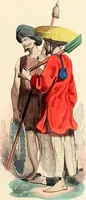 An illustration from Usi e costumi sociali, politici e religiosi di tutti i popoli del mondo : da documenti autentici e dai viaggi migliori e più recenti (1844)